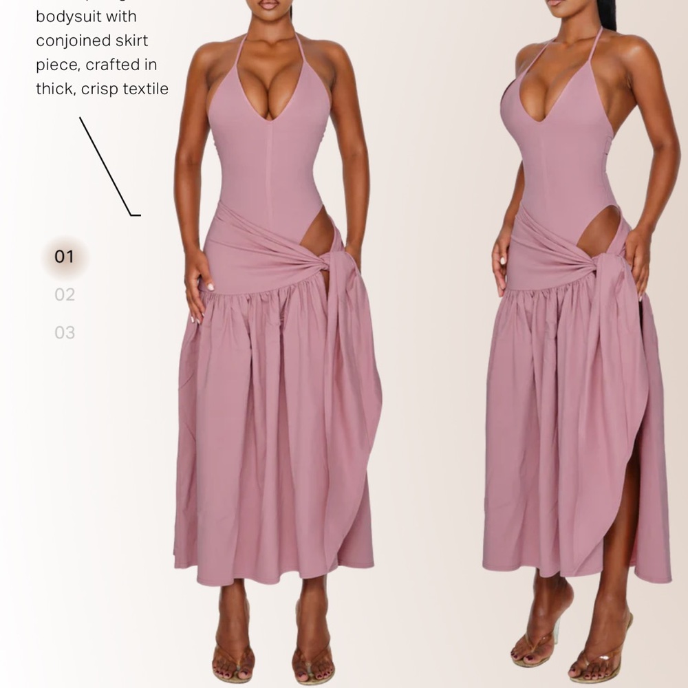 Atacama Dress in Chilled Rosé - Cuocoo